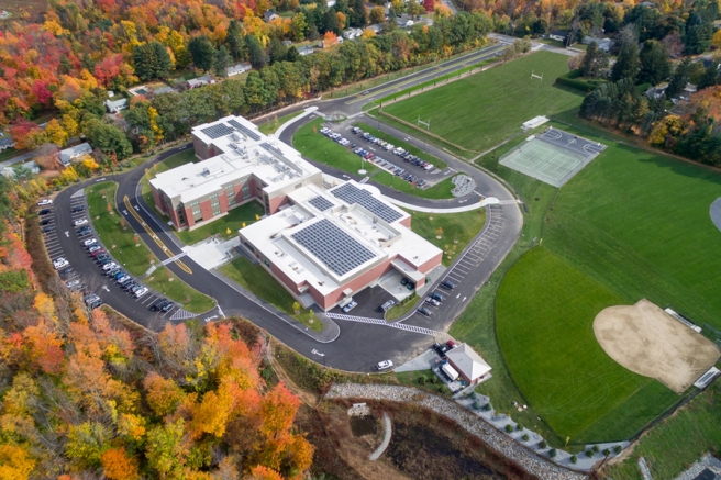 aerial view of the Mountview Middle School