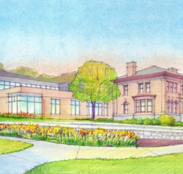 rendering of the shrewsbury public library