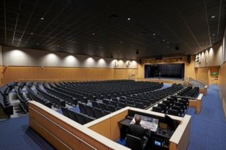 worcester state university auditorium interior from the back