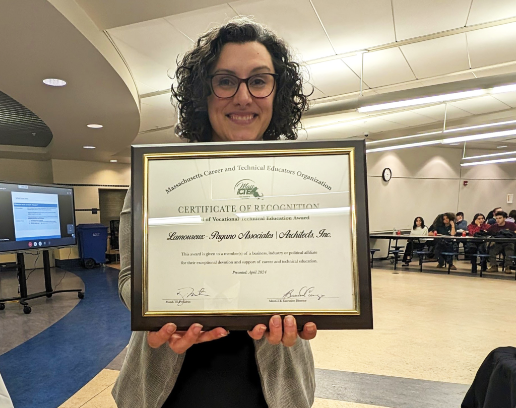 LPAA Receives Vocational Education Award Lamoureux Pagano Associates