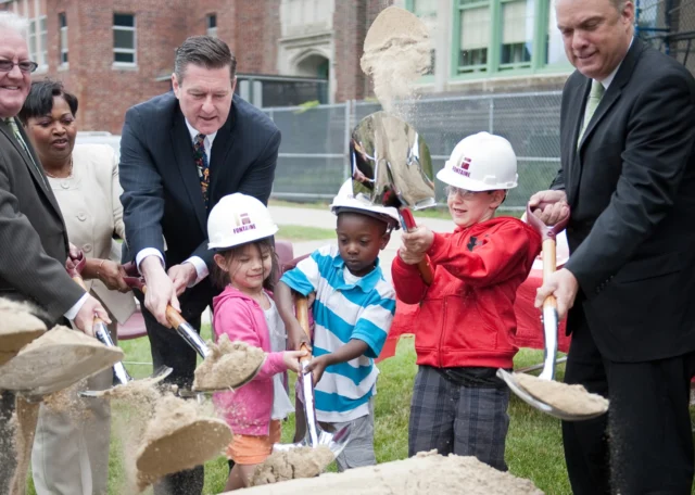 Ten years ago this week @worcesterschools broke ground on Nelson Place Elementary School. It's hard to believe the 1st graders who started at that new school when it opened will be heading to another LPA|A project, Doherty High in September!